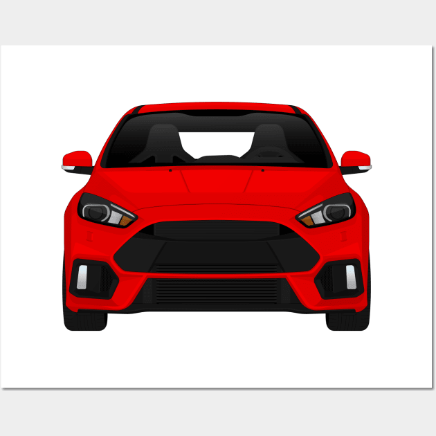 Focus RS Red Wall Art by VENZ0LIC